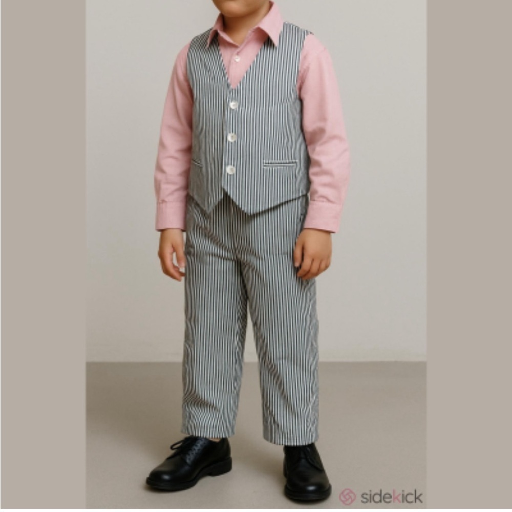 IZOD 3 Piece Pink & Pinstripe Set Boys (Sz 4)